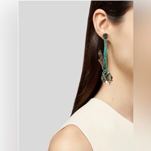 Deepa Gurnani
Mother of Pearl & Multistone Fish Drop Earrings